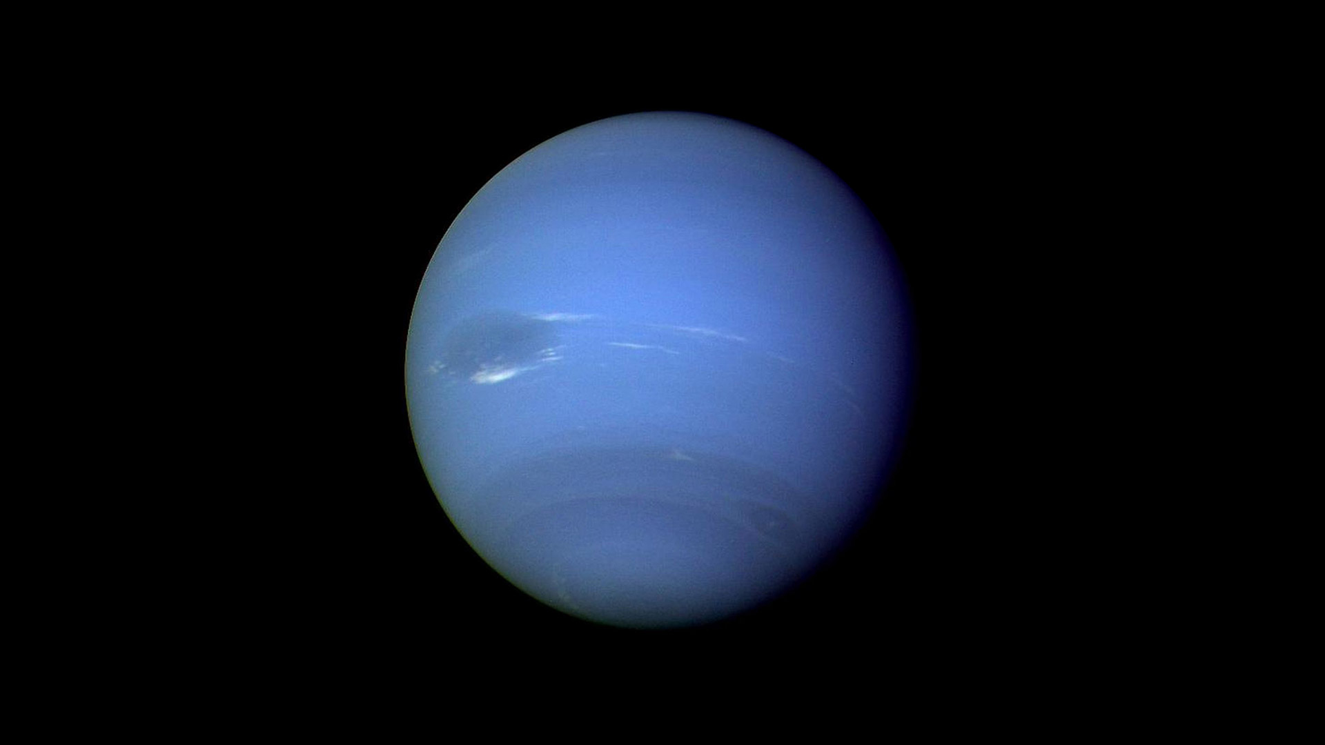 蔚蓝色的海王星 (© NASA/JPL)